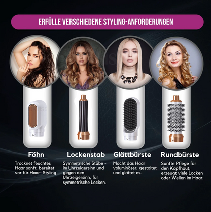 5 in 1 Hairstyler | Locken, Glätten & Trocknen mit Coanda Effekt