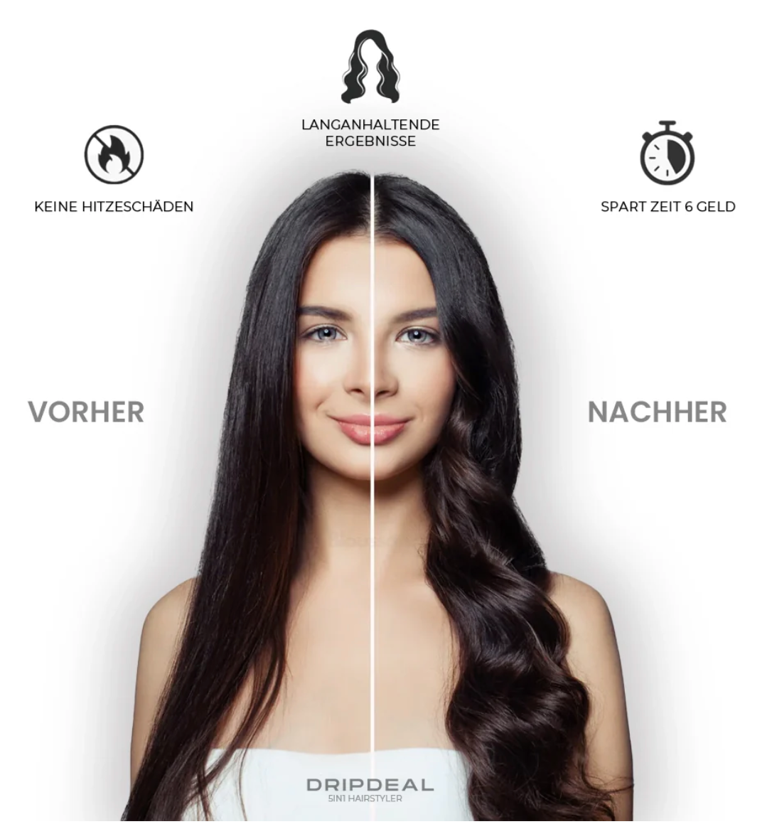 5 in 1 Hairstyler | Locken, Glätten & Trocknen mit Coanda Effekt